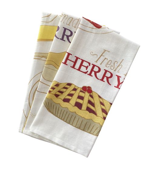 Pies Dishtowels, Set of 3
