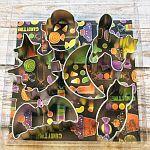 Halloween Mini Cookie Cutter Set-Set of 6 mini cookies cutters: bat,owl,cat,pumpkin,moon,witch