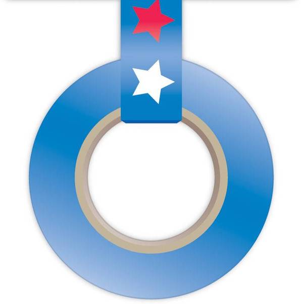 True Blue Washi Tape