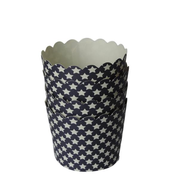 Navy/White Star Baking Cups