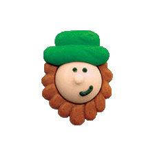 Leprechaun Face Royal Icing Lay-on for your St Patty's Day treats!